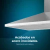 Imagen 6 Campana extractora piramidal Bolero Flux PM 903500 Inox B de 90 cm. Potencia de 65W, succión de 350 m3/h y eficiencia energética clase B para un aire limpio.