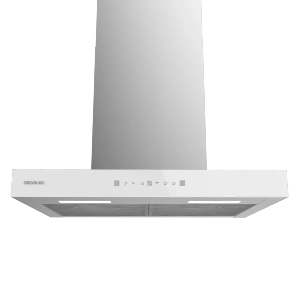 Imagen 2 Campana extractora Bolero Flux TT 605500 Glass White A++ de 60 cm. Succión de 550 m³/h, control táctil, sensor de humos y control gestual para tu cocina.