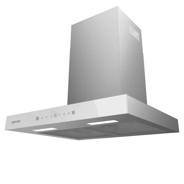 Imagen 4 Campana extractora Bolero Flux TT 605500 Glass White A++ de 60 cm. Succión de 550 m³/h, control táctil, sensor de humos y control gestual para tu cocina.