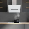 Imagen 6 Campana decorativa Cecotec de 60 cm, succión 800 m³/h y eficiencia A++. Incluye control gestual, sensor de humo y acabado en cristal blanco con motor de 220W.