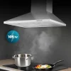 Imagen 8 Campana piramidal Cecotec Bolero Flux PM 604300 Inox C de 60 cm. Potencia de succión de 403 m3/h, acabado en acero inoxidable y controles mecánicos de precisión.