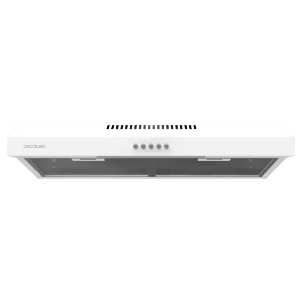 Imagen 2 Campana convencional Bolero Flux CM 602200 White B de 60 cm. Potencia de succión 220 m3/h, eficiencia clase B y 3 niveles de potencia regulables.