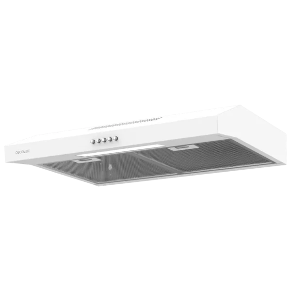Imagen 4 Campana convencional Bolero Flux CM 602200 White B de 60 cm. Potencia de succión 220 m3/h, eficiencia clase B y 3 niveles de potencia regulables.