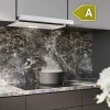 Imagen 5 Campana telescópica Bolero Flux TLM 603500 White A de 60 cm con succión de 350 m3/h, motor de 70 W y eficiencia energética clase A. Ideal para cocinas compactas.