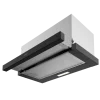 Imagen 4 Campana telescópica Bolero Flux TLM 603500 Black A de 60 cm. Eficiencia Clase A, motor de 70W y 350 m3/h de succión con elegante acabado en negro.