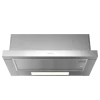 Imagen 2 Campana telescópica Bolero Flux TLM 606500 Inox A de 60cm con succión de 650 m3/h, eficiencia clase A y control mecánico. Diseño elegante en acero inoxidable.