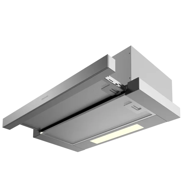 Imagen 4 Campana telescópica Bolero Flux TLM 606500 Inox A de 60cm con succión de 650 m3/h, eficiencia clase A y control mecánico. Diseño elegante en acero inoxidable.