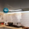 Imagen 8 Campana integral Bolero Flux IT 525500 Inox A++ de 52 cm. Potencia de 550 m3/h, motor de 75W, control táctil y eficiencia energética A++ para una cocina limpia.
