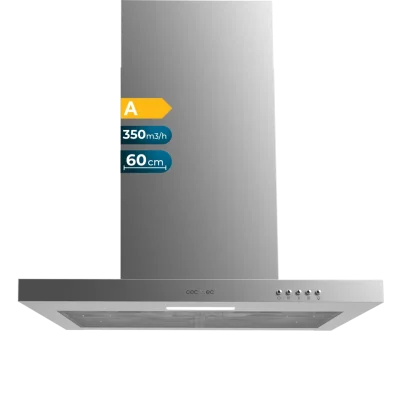 Campana extractora decorativa Bolero Flux TM 603500 Inox B de 60 cm en acero inoxidable