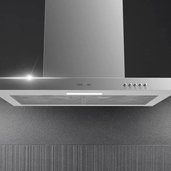 Imagen 6 Campana extractora Bolero Flux TM 603500 Inox B de 60 cm. Succión de 350 m³/h, motor de 70 W, eficiencia clase B y filtros de carbono para un aire limpio.