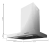 Imagen 2 Campana extractora Cecotec Bolero Flux TM 606500 Inox A de 60 cm. Potencia de succión de 650 m3/h, motor de 165W, eficiencia clase A y diseño elegante en acero.