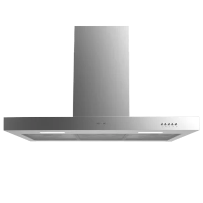 Campana extractora decorativa en forma de T Cecotec Bolero Flux TM 906500 Inox A de 90 cm en acero inoxidable