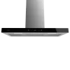 Imagen 2 Campana extractora de 90 cm Bolero Flux TT 905500. Succión 550 m3/h, eficiencia A++, control gestual y sensor de humos. Elegante acabado en vidrio negro.