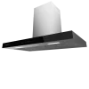 Imagen 4 Campana extractora de 90 cm Bolero Flux TT 905500. Succión 550 m3/h, eficiencia A++, control gestual y sensor de humos. Elegante acabado en vidrio negro.
