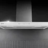 Imagen 7 Campana T Bolero Flux TT 905500 Glass White de 90 cm con succión de 550 m3/h, motor de 70W, eficiencia A++, sensor de humo y control por gestos en cristal blanco.