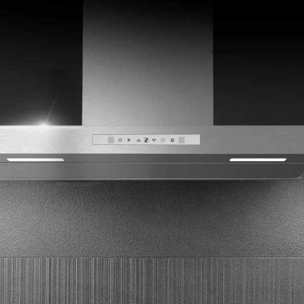 Imagen 6 Campana T Bolero Flux TT 908000 Slim Glass White A++ de 90 cm. Succión de 800 m3/h, motor de 220W, control gestual y sensor de humos para una cocina impecable.