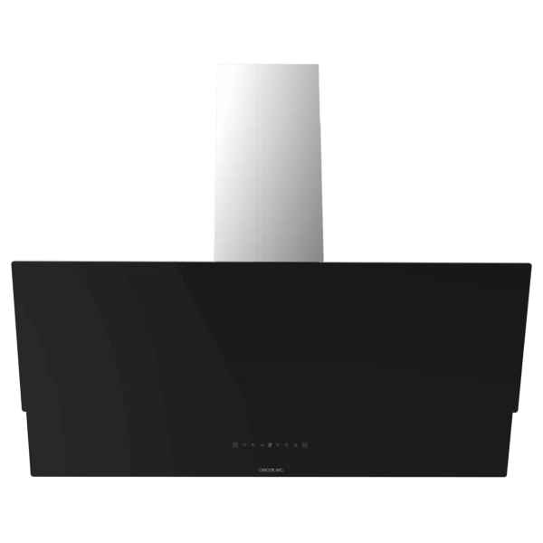 Imagen 2 Campana decorativa Cecotec Bolero Flux DT 908001 Glass Black de 90 cm. Succión de 800 m3/h, eficiencia A++, control gestual y sensor de humos avanzado.