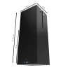 Imagen 2 Campana de isla Bolero Flux ICT 388000 Black con 800 m3/h de succión, eficiencia A++, motor de 220W y sensor de humos. Diseño elegante en color negro de 38 cm.