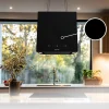 Imagen 6 La Bolero Flux CCT 448000 Black es una campana colgante de 44 cm con 800 m³/h de succión, eficiencia A++, control gestual y sensor de humos inteligente.