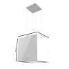 Imagen 2 Campana colgante Bolero Flux CCT 448000 Glass White A++. 800 m3/h de succión, control gestual, sensor de humo y diseño en vidrio blanco de 44 cm de ancho.