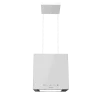 Imagen 3 Campana colgante Bolero Flux CCT 448000 Glass White A++. 800 m3/h de succión, control gestual, sensor de humo y diseño en vidrio blanco de 44 cm de ancho.