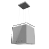 Imagen 2 Campana colgante de 44 cm con succión de 800 m3/h, eficiencia A++, control gestual y sensor de humos. Acabado en vidrio gris elegante y motor de 220W.