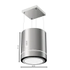 Imagen 2 Campana colgante Bolero Flux CRE 448000 Inox A++ de 44 cm. Potencia de succión de 800 m³/h, motor de 220W y sensor de humos para una cocina libre de olores.
