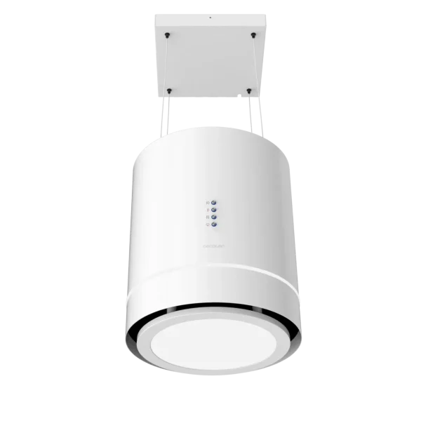 Imagen 3 Campana colgante Bolero Flux CRE 448000 White A++ de 44 cm. Potencia de succión 800 m3/h, motor 220W, sensor de humos y diseño exclusivo en acabado blanco.