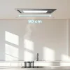 Imagen 6 Campana de techo Cecotec Bolero Flux TIR 908000 Inox A++ de 90 cm. Succión de 800 m3/h, motor de 220 W, mando a distancia y máxima eficiencia energética A++.