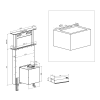 Imagen 4 Campana de encimera Bolero Flux ET 608000 Glass Black A++ de 60 cm. Potente succión de 800 m³/h, motor de 220W, slider control y filtros de carbono incluidos.
