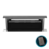 Imagen 2 Campana de encimera Bolero Flux ET 908000 Glass Black con 800 m3/h de succión. Eficiencia A++, motor de 220W, 3 niveles de potencia, booster y filtro de carbono.