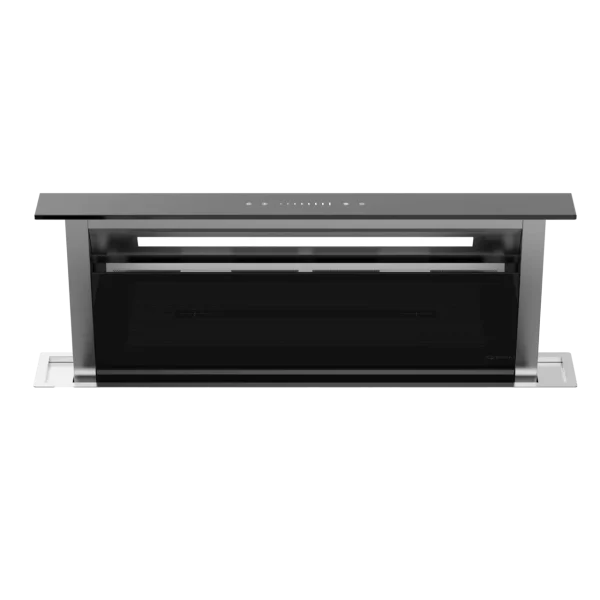Imagen 5 Campana de encimera Bolero Flux ET 908000 Glass Black con 800 m3/h de succión. Eficiencia A++, motor de 220W, 3 niveles de potencia, booster y filtro de carbono.
