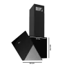 Imagen 3 Campana decorativa Cecotec Bolero Flux DM 906500 de 90 cm. Succión de 650 m3/h, motor de 165W, eficiencia energética A y elegante acabado en cristal negro.
