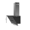 Imagen 2 Campana decorativa de 90 cm con 800 m3/h de succión, eficiencia A++, control gestual, Smoke Sensor y acabado en vidrio negro mate. Máxima potencia y diseño.