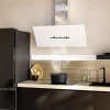 Imagen 8 Campana decorativa Cecotec Bolero Flux DT 908010 de 90 cm, eficiencia A++, succión de 800 m3/h y control gestual. Diseño elegante en vidrio blanco mate y acero.