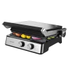 Parrilla eléctrica Rock'nGrill Blaze de 2400 W con placas extraíbles RockStone y apertura de 180 grados sobre encimera