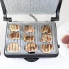 Imagen 4 Parrilla eléctrica Rock'nGrill 1000 W con revestimiento RockStone antiadherente. Placa flotante y cajetín recogegrasas para una limpieza fácil y cocina sana.