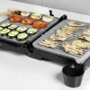 Imagen 6 Parrilla eléctrica de 2000 W con revestimiento RockStone, apertura de 180º y placa superior flotante para una cocción uniforme en superficie de 30x23,5 cm.