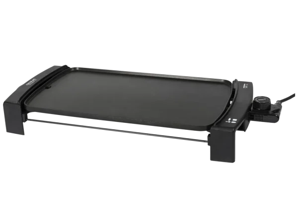 Imagen 2 Plancha de asar de gran potencia y revestimiento antiadherente Daikin. Cuenta con temperatura ajustable, bandeja recogegrasas y es apta para lavavajillas.