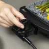 Imagen 4 Plancha eléctrica de 1800 W con revestimiento RockStone de gran dureza y antiadherencia. Incluye termostato regulable, superficie amplia y cajetín recogegrasas.