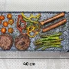 Imagen 5 Plancha eléctrica de 1800 W con revestimiento RockStone de gran dureza y antiadherencia. Incluye termostato regulable, superficie amplia y cajetín recogegrasas.