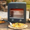 Imagen 3 Horno de asado de alta temperatura hasta 850 ºC con 2200 W. Incluye parrilla de hierro fundido y piedra para pizzas. Ideal para sellado perfecto de carne.