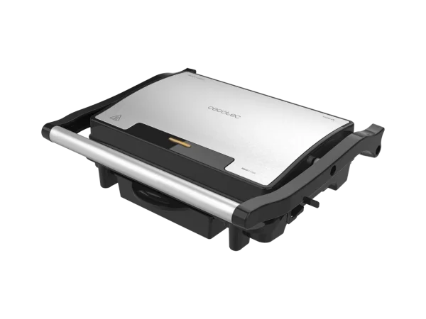 Imagen 2 Parrilla eléctrica de 1500 W con revestimiento RockStone y placa superior flotante. Cocinado rápido, uniforme y limpieza sencilla con bandeja recogegrasas.