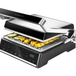 Parrilla eléctrica Rock'nGrill Smart de Cecotec con sistema AutoCook y apertura de 180 grados