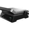 Imagen 2 Parrilla eléctrica 2000 W con sistema AutoCook, apertura 180º y placas extraíbles. Revestimiento RockStone antiadherente y control de temperatura automático.