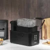Imagen 3 Freidora eléctrica de 3 litros con filtro OilCleaner para mantener el aceite limpio. 2400 W de potencia, temporizador de 30 minutos y diseño elegante en negro.