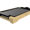 Plancha de asar eléctrica Cecotec Tasty&Grill 2000 Bamboo con base de madera y superficie de cocción antiadherente