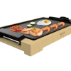 Imagen 2 Plancha asar eléctrica de 2000 W con estructura de bambú y placa antiadherente. Termostato regulable, cocina saludable y placa apta para lavavajillas.