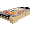 Imagen 2 Plancha de asar de 2000 W con estructura de bambú, superficie mixta grill y plancha, revestimiento RockStone antiadherente y termostato regulable.