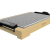 Imagen 2 Plancha de asar eléctrica de 2000 W con estructura de bambú y revestimiento RockStone antiadherente. Superficie grill extraíble apta para lavavajillas.